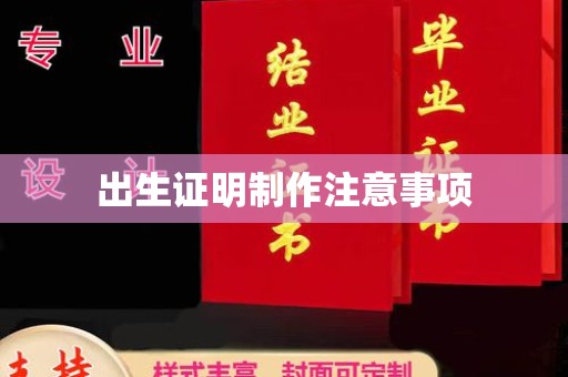 绛县出生证明制作注意事项