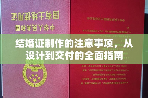 绛县结婚证制作的注意事项，从设计到交付的全面指南