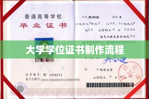 绛县大学学位证书制作流程