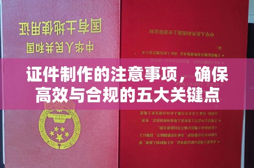 绛县证件制作的注意事项，确保高效与合规的五大关键点